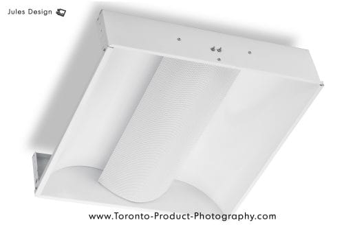Toronto Light Fixture Product Photography - White object on white