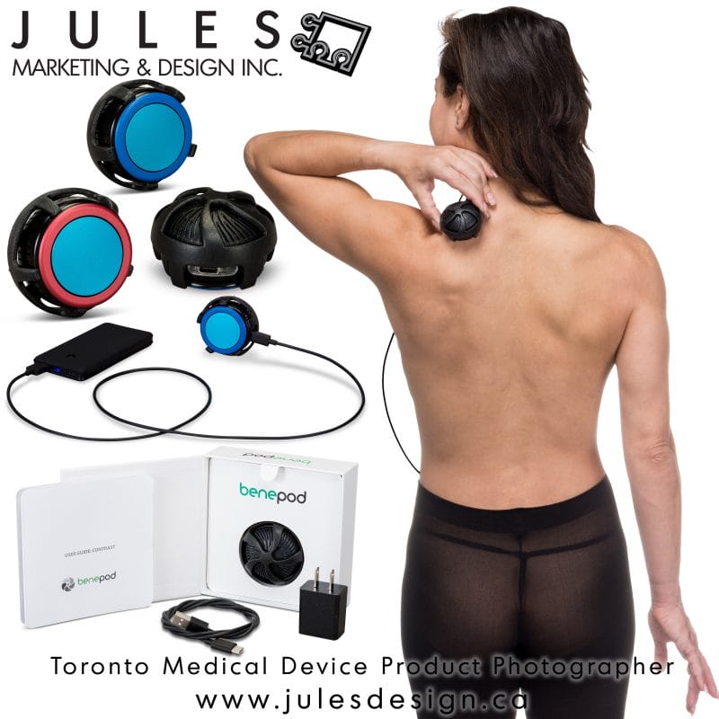 Toronto medical device product photographer infographic
