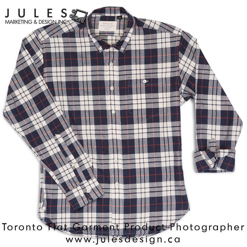 Toronto Flat-Lay Fashion Garment Clothing Product Photographer Studio 