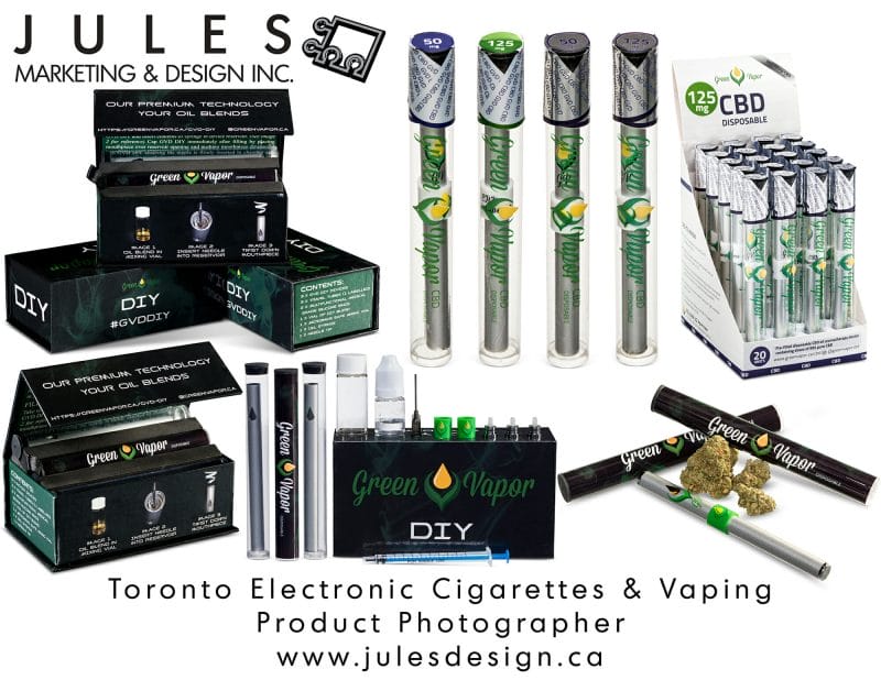 Toronto Product Photographer for Electronic Cigarettes E-Cigs & E-Cigarettes for Vaping Canadian Commercial Photo Studio