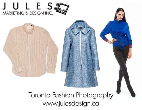 Toronto Fashion Photography Laid Flat, Ghost Mannequin and Clothing on Model. Colour Accurate