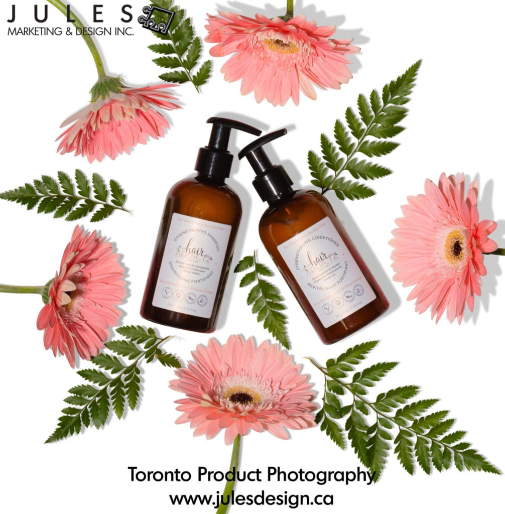 Flowers and Props in Cosmetics Photography Product Photo Mississauga Toronto Markham