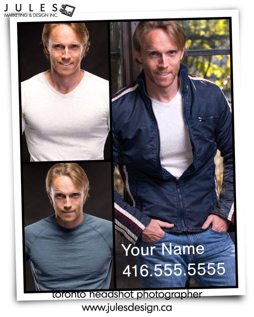 Best Headshots for Actors Toronto Compcard Design 