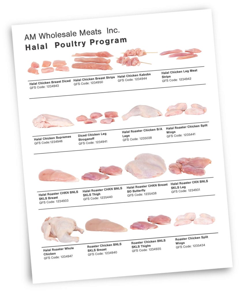 BRAMPTON MISSISSAUGA Toronto Meat Food Sell Sheet Photography and Graphic Design
