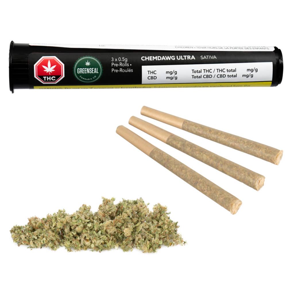 Pre-rolled cannabis photography following GS1 Canada OCS standards