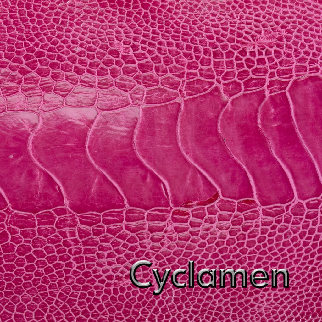 Cyclamen Leather Swatch Product Photography