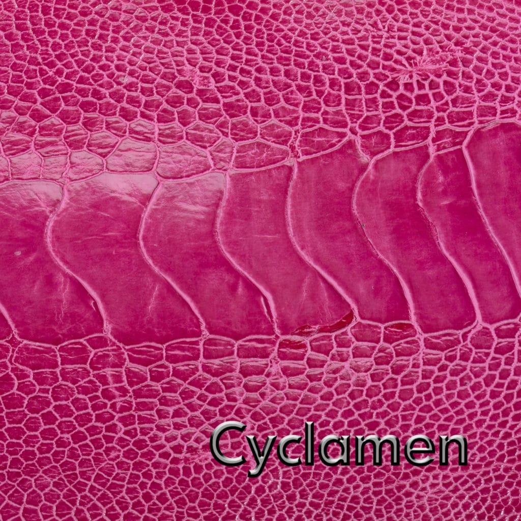 Cyclamen Leather Swatch Product Photography 