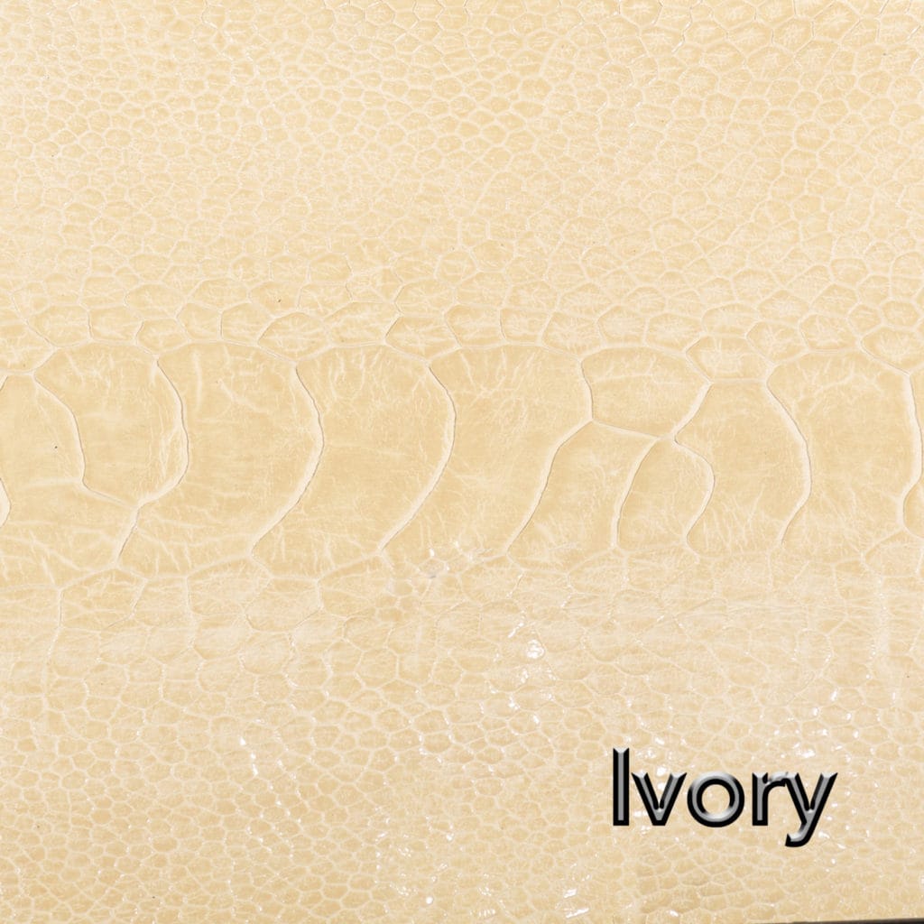 Ivory Leather Swatch Product Photography