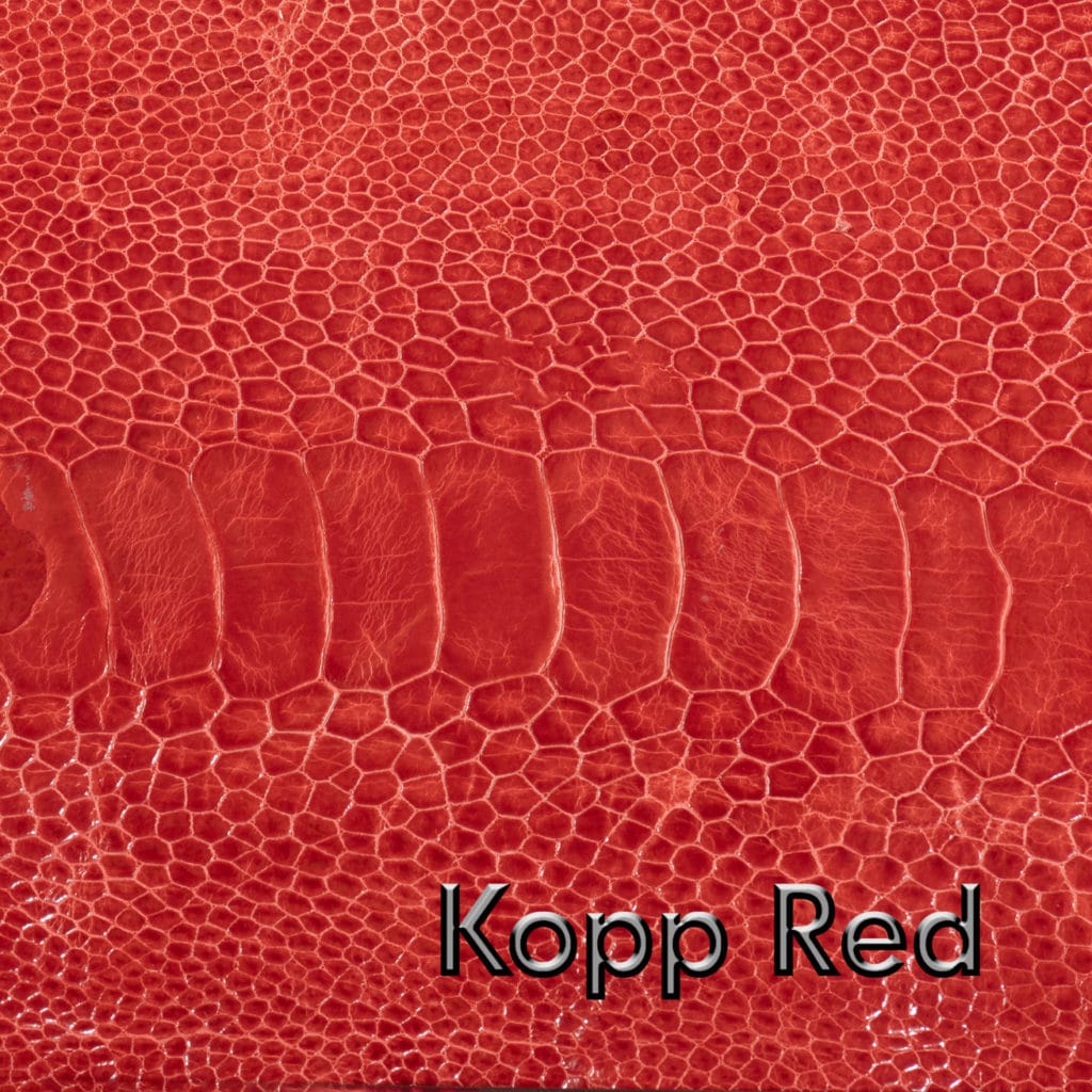 Kopp Red Leather Swatch Product Photography