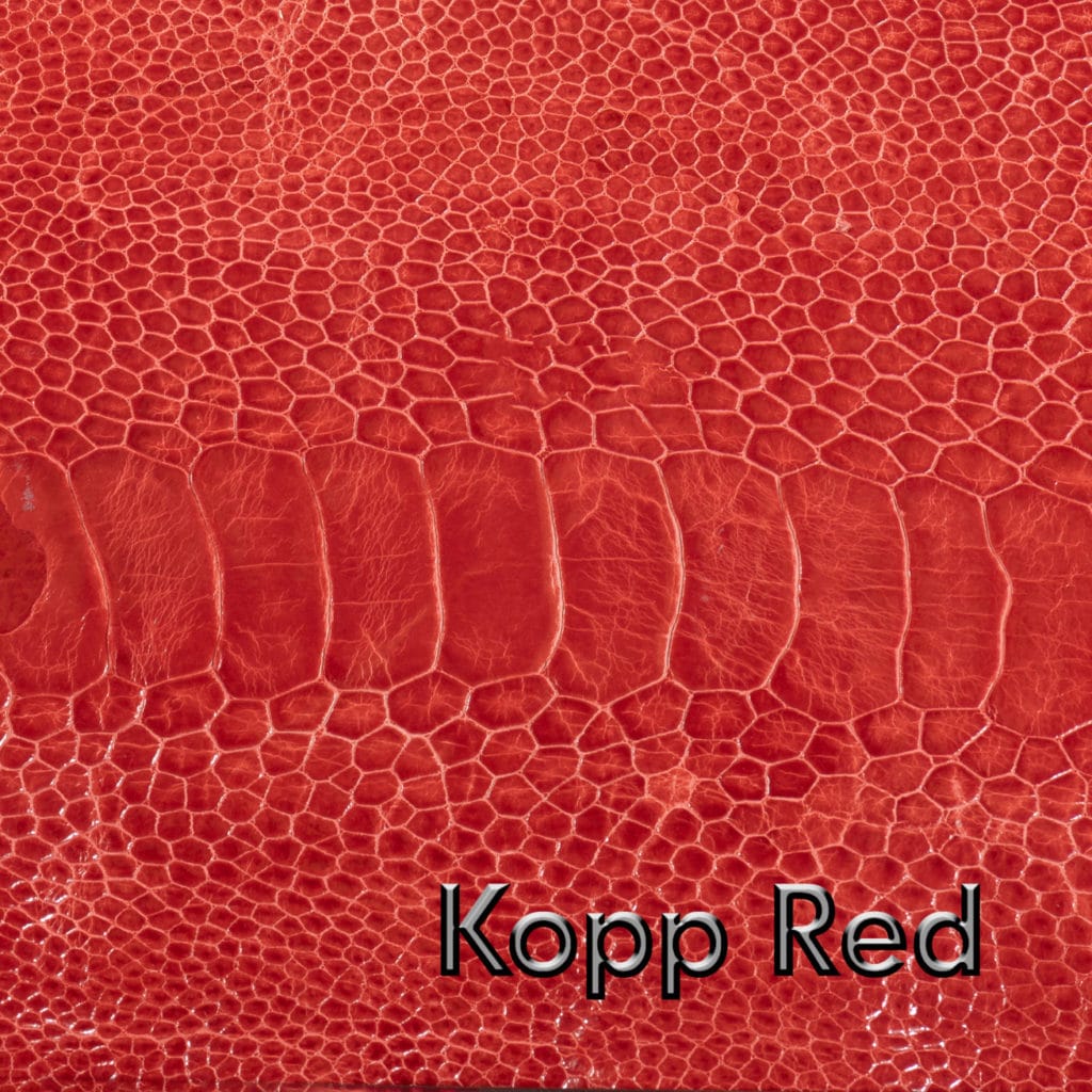 Kopp Red Leather Swatch Product Photography 