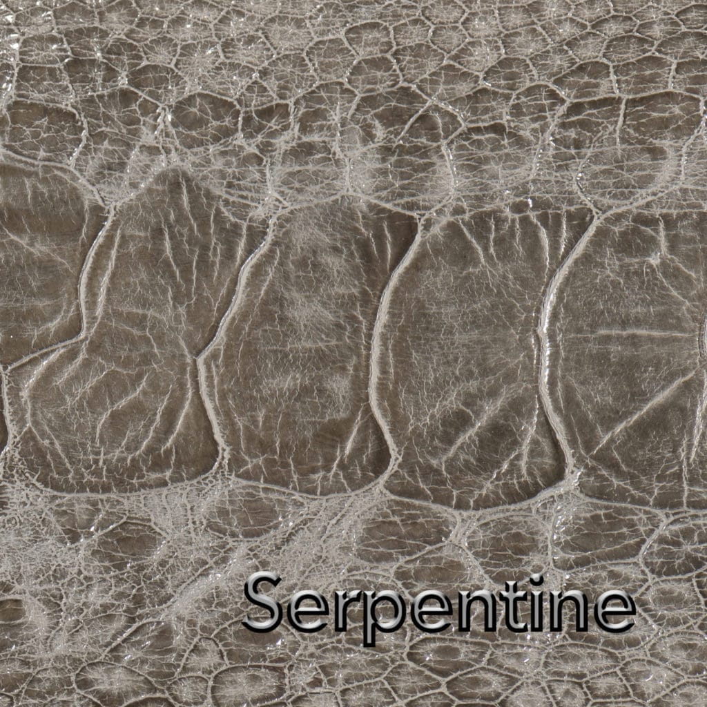 Serpentine Leather Swatch Product Photography