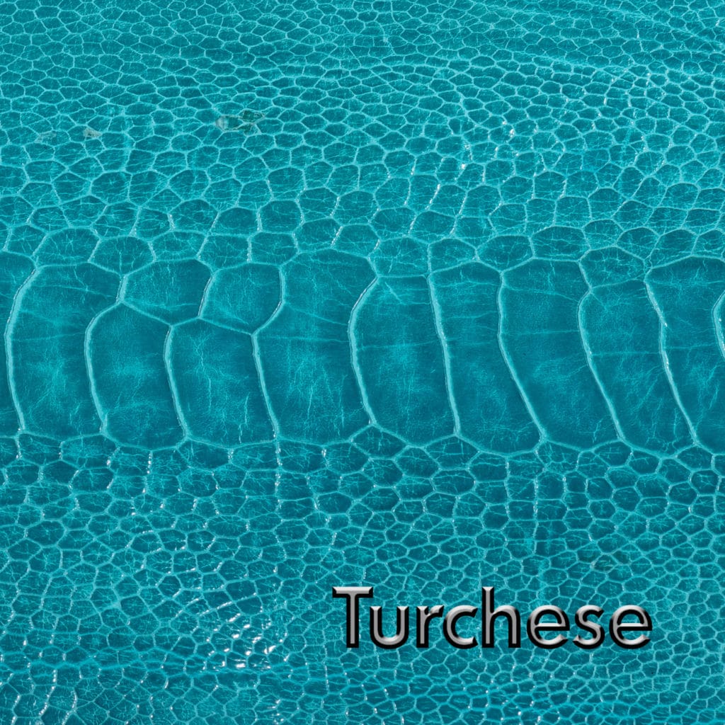 Turchese Leather Swatch Product Photography