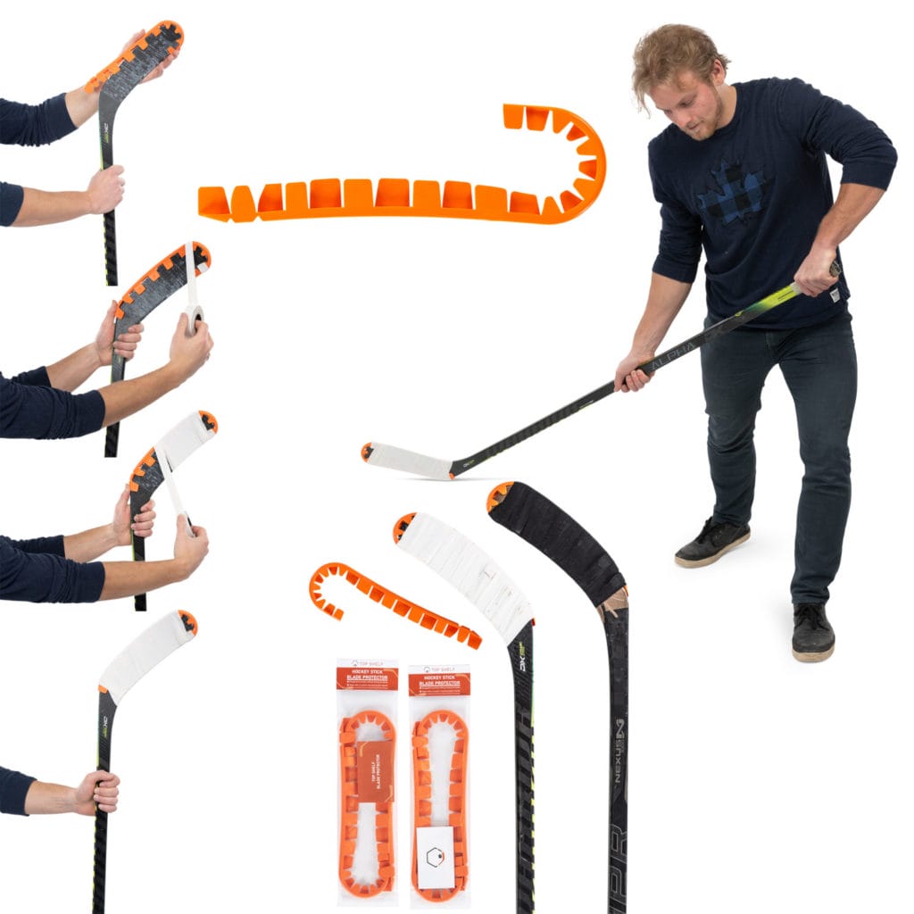 Amazon Composite Image Infographic with Hockey Stick Tape Products 