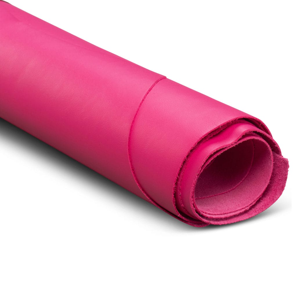 Hot Pink Magenta Leather Swatch Fabric Product Photo