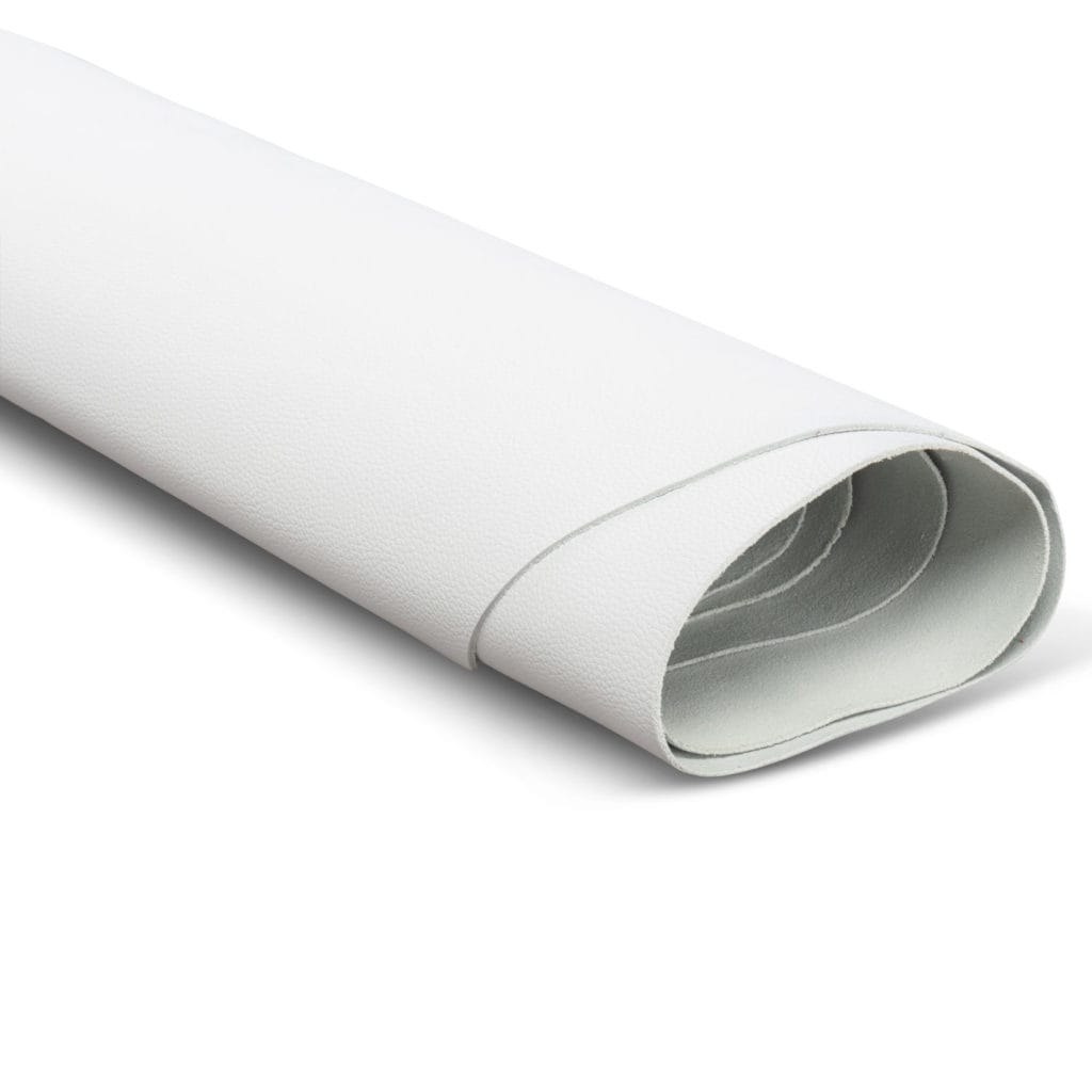 White Leather Swatch Fabric Product Photo