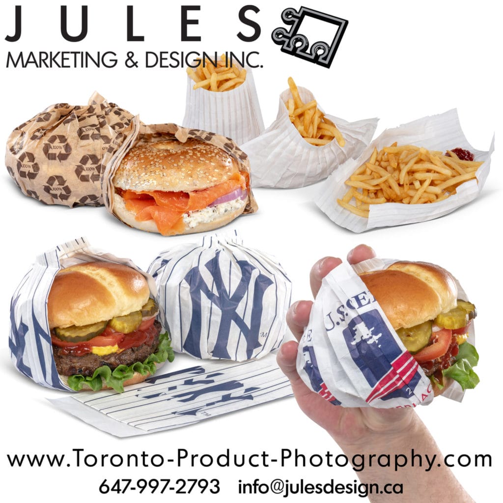 Toronto Food Photography Burger Wrapper Photography