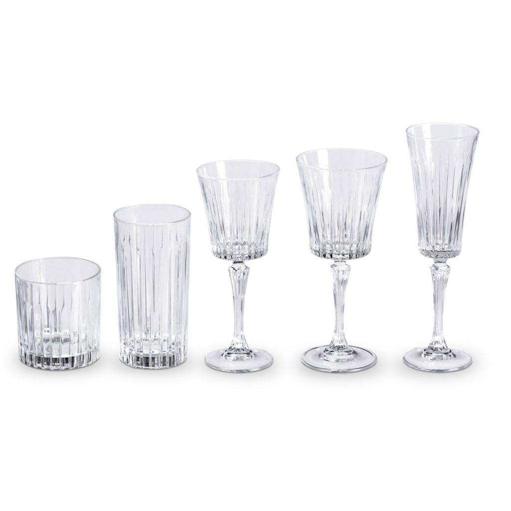 Premium glassware product photography