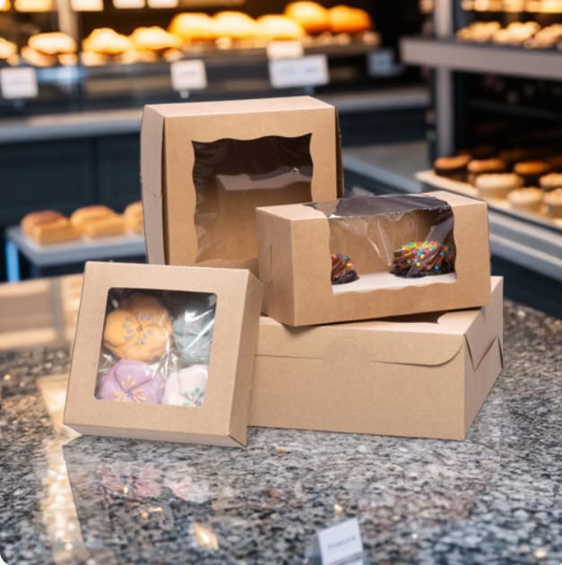 AI lifestyle product Bakery Boxes in Staged Product Photo