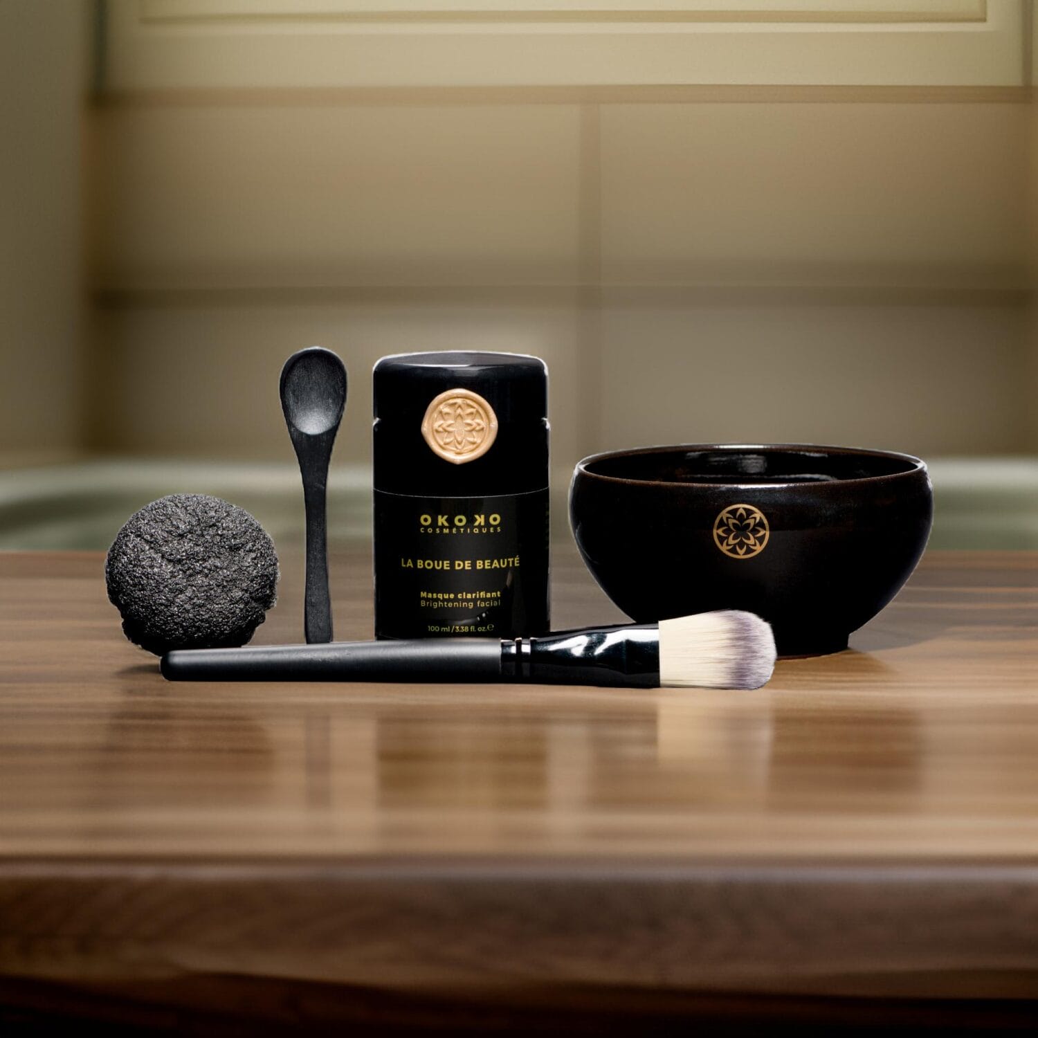 Jules Design utilized a skin care cosmetic kit alongside Photoshop, CGI, and AI tools to create this lifestyle image