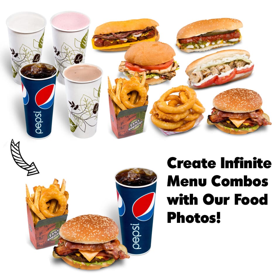 Toronto-Fast-Food-Menu-Photography MOBILE Photo of Fast Food to Create Infinite Menu Combos with Our Food Photography service for menu boards