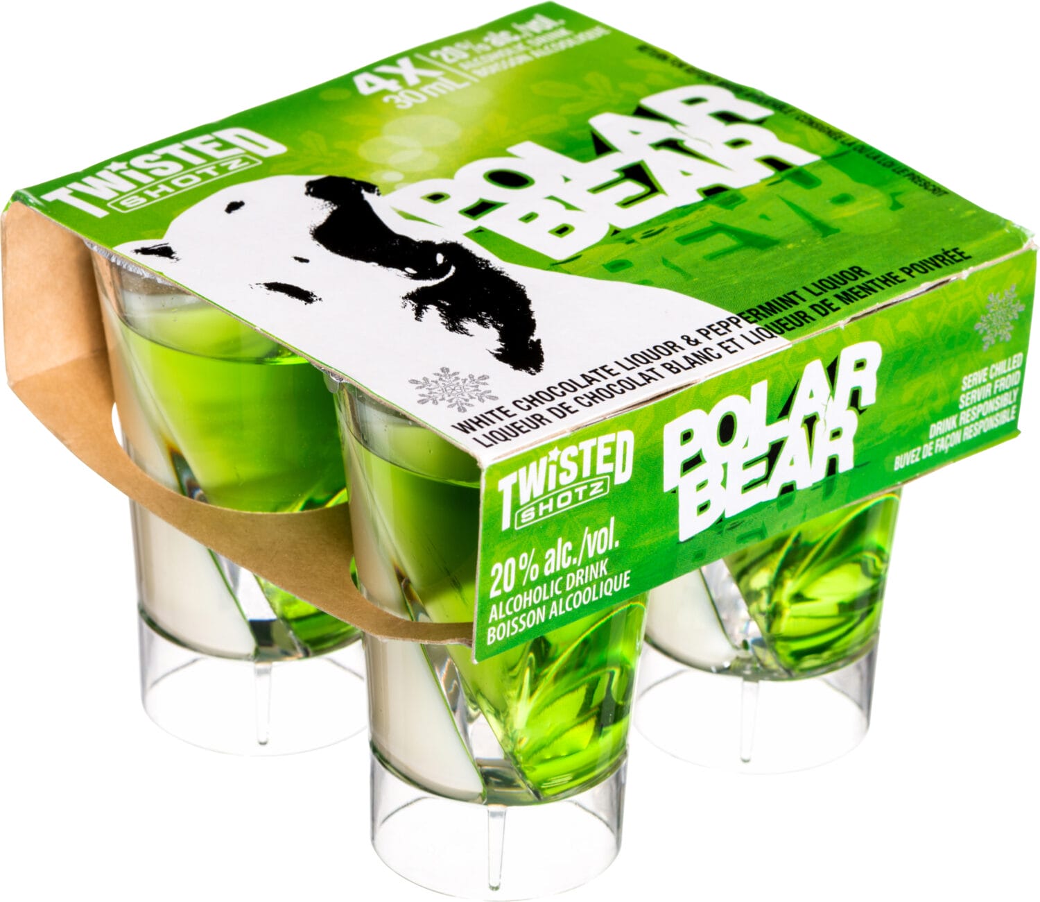 Polar Bear Basket Angle View LCBO Spirits Marketing Collateral Product Photography