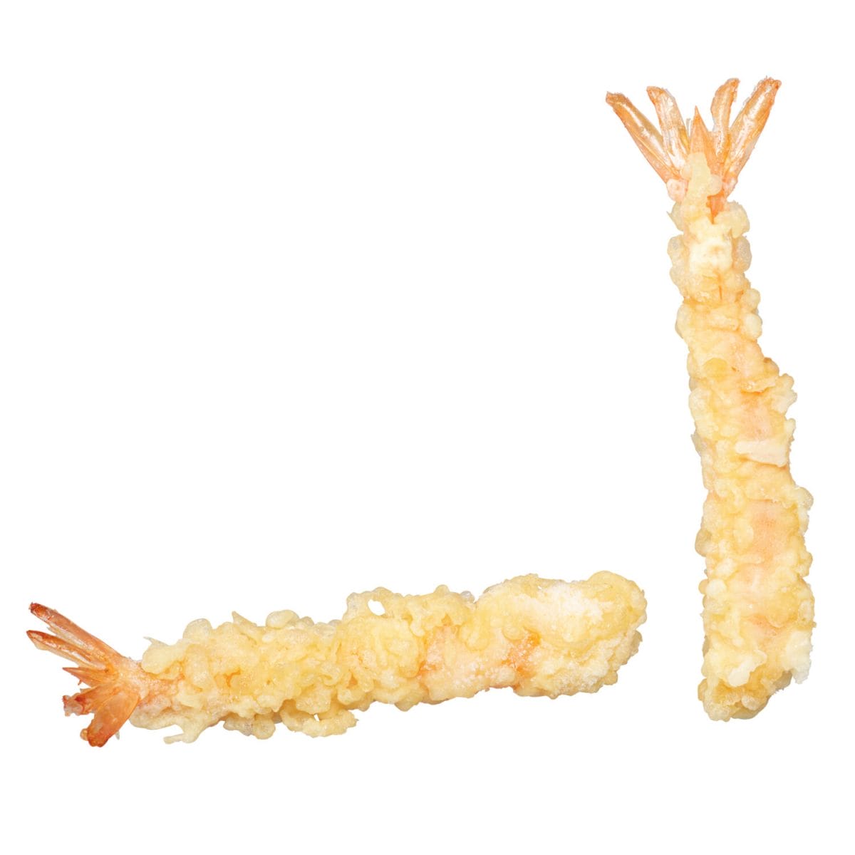Raw Uncooked Tempura Shrimp Product Photo