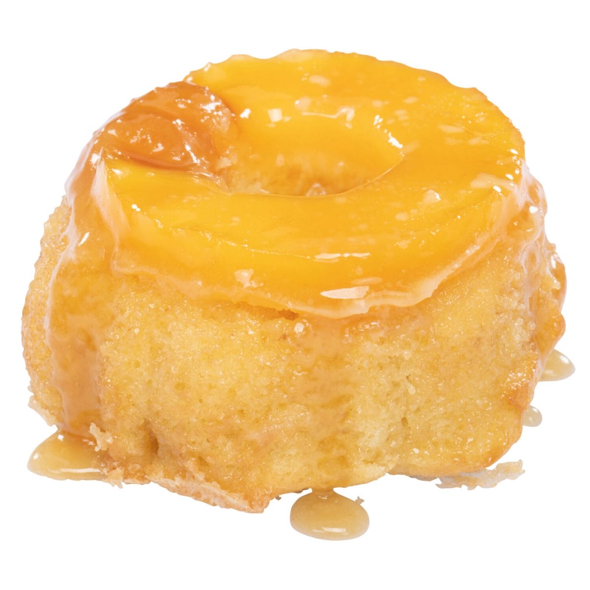 Upside-down pineapple dessert product photo for eCommerce website, styled on a white background for online sale.