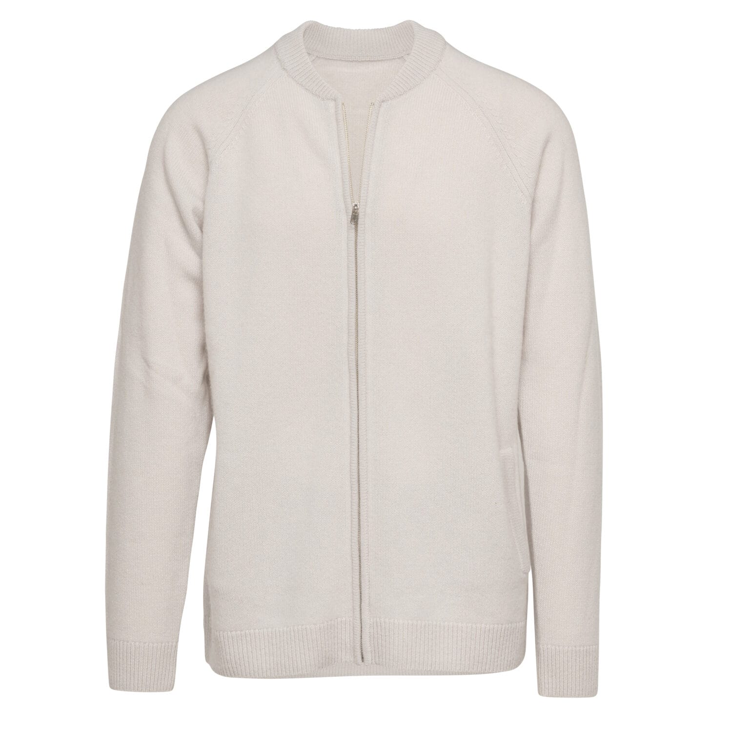 Ghost mannequin image of beige bomber jacket for Toronto clothing sell sheets and e-commerce.